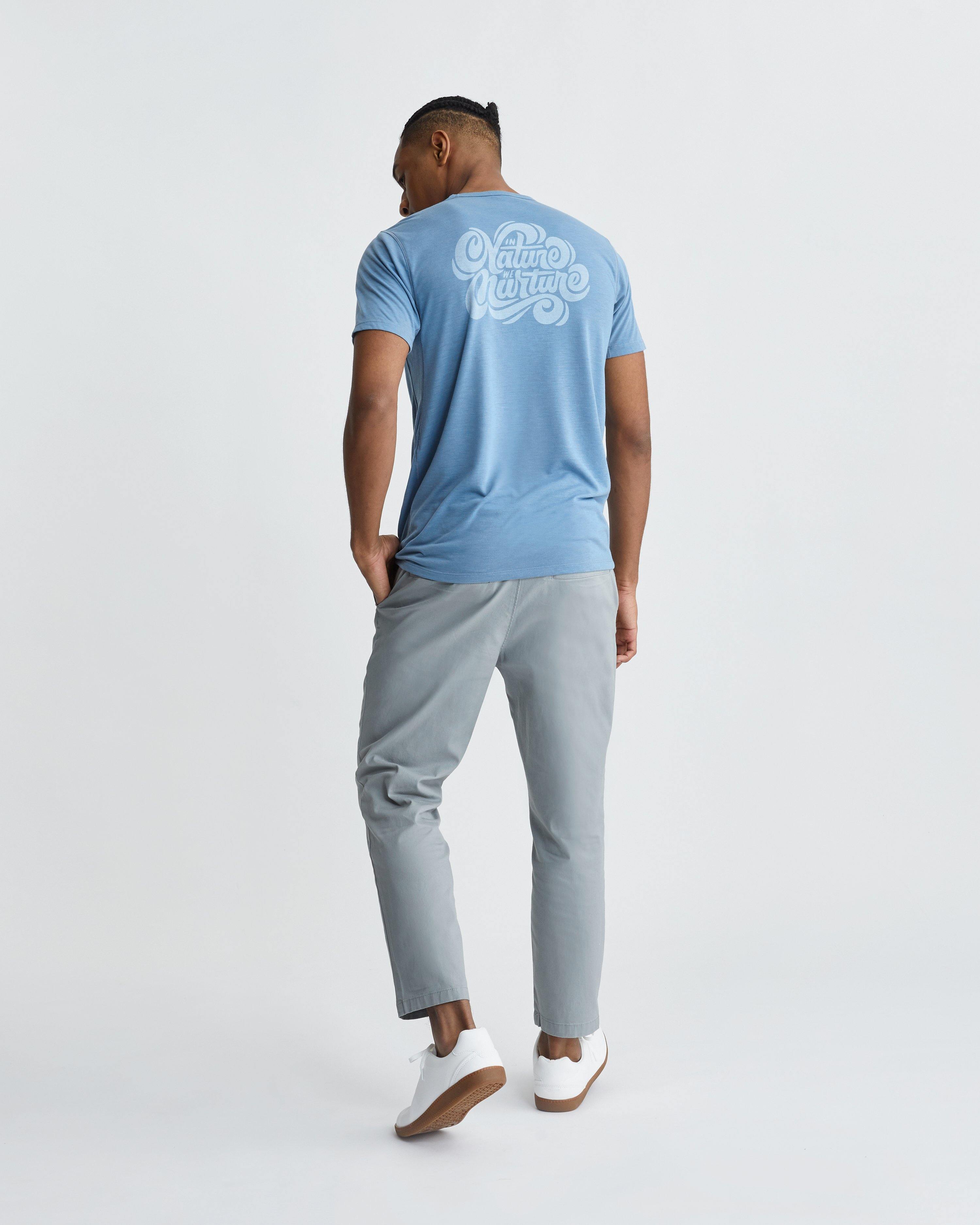 M's Daymaker Tee- In Nature We Nurture Short Sleeve Seadon Activewear Outdoor Travel Shirts